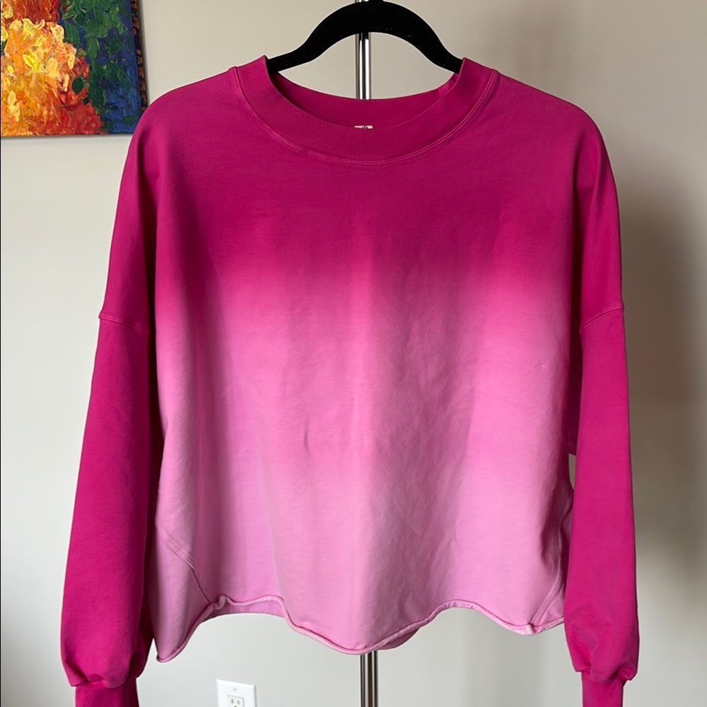 Lululemon Gradient Pink Women's jersey sweatshirt
